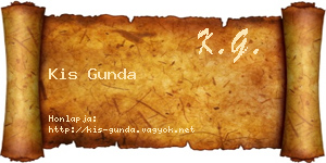 Kis Gunda névjegykártya